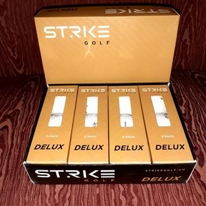 STRIKE GOLF DELUX GOLF BALLS WHITE PACK OF 12 DUAL SOFT URETHANE NEW IN BOX